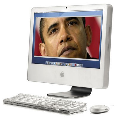 Computers Screen on Barack Obama Computer Screen